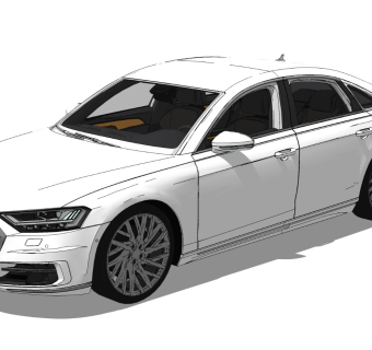 超精细汽车模型 奥迪 Audi A8